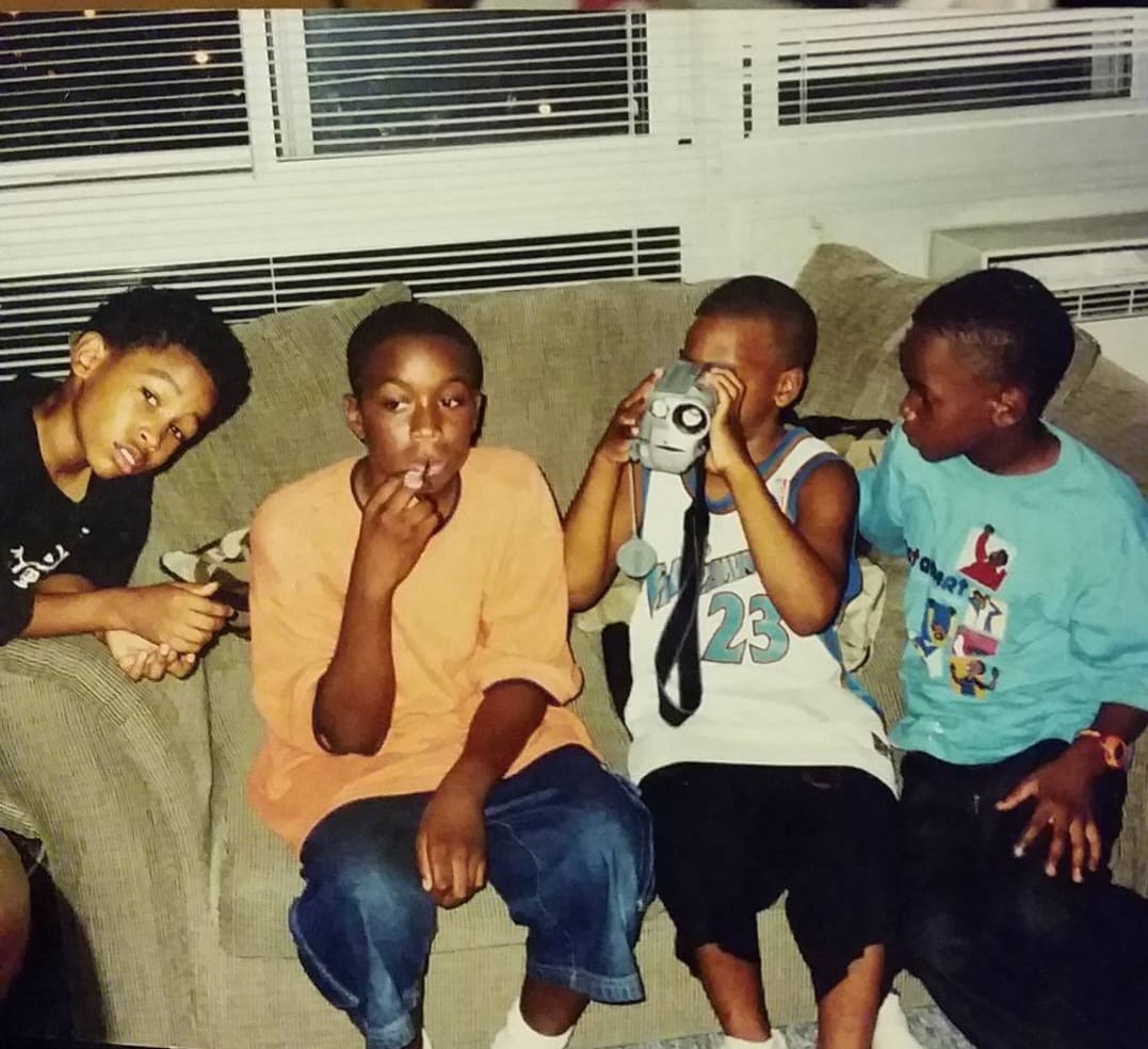 Floral relief on canvas